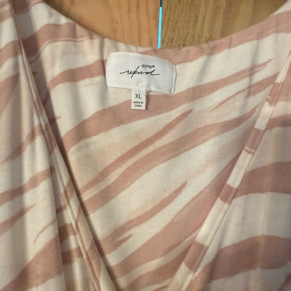 Soma Blush Zebra Print Maxi Dress - Picture 2 of 8